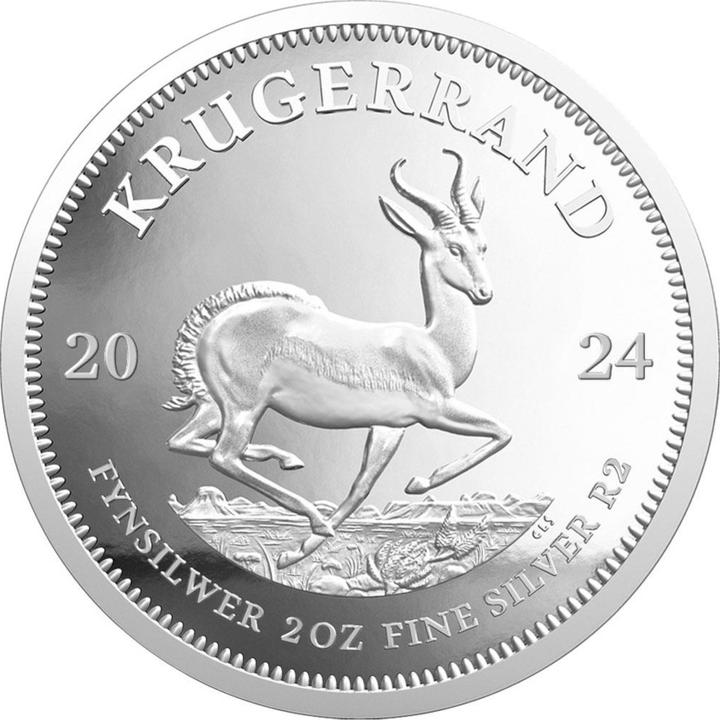 South Africa Mint Silver Krugerrand 2 oz PP - 2024 (999, 2023)