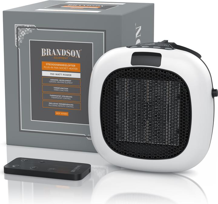 Actual product image Brandson Mini fan heater sockets (700 W)