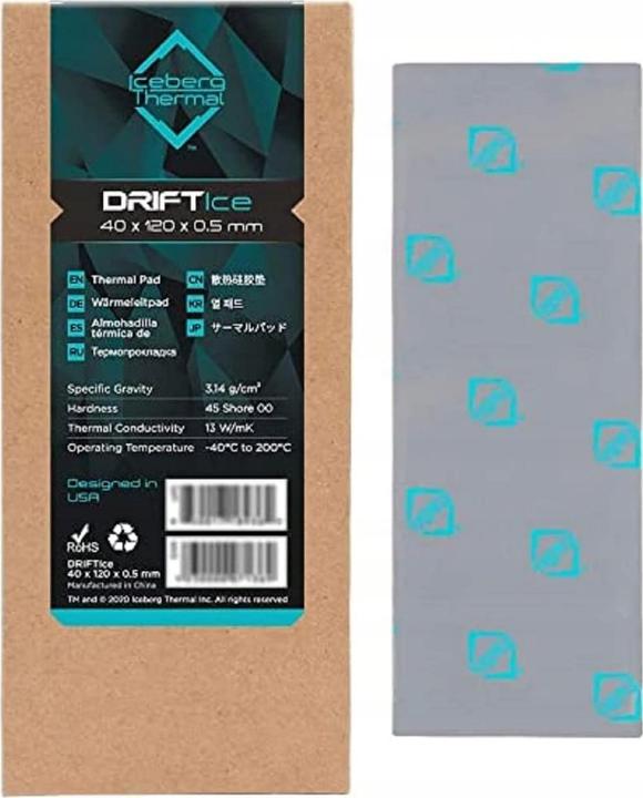 Actual product image Iceberg Thermal DRIFTIce Thermal Pad. (0.50 mm, 13 W/m K)