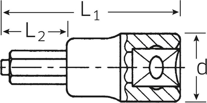 Produktbild Stahlwille Sechskant-Stifteinsatz 1/2" 54IC (10 mm)
