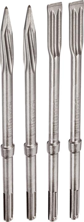 Produktbild Bosch Professional Zubehör PRO SDS max-5C Meissel-Set, Spitzmeissel 400 mm, Flachmeissel 25 x 400 mm, 2+2-tlg. (25 mm)