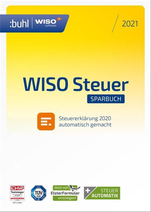 Produktbild Buhl Data Service Wiso Steuer Sparbuch 2021 (1 User, 1 Geräte/User, 12 Monate)