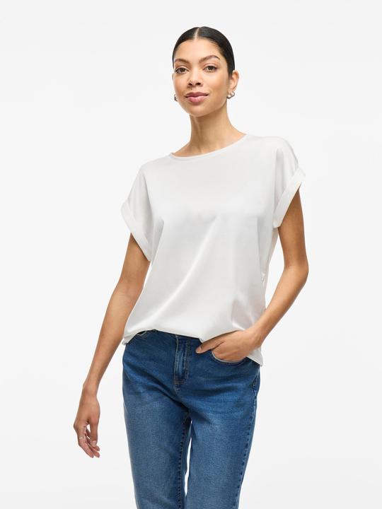 Actual product image Vila Shiny top with short sleeves (36)