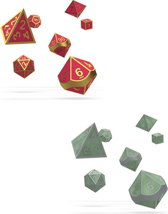Produktbild Oakie Doakie Dice Würfel RPG-Dice Set: Druid's Blaze Glow in the Dark