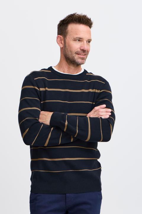 Actual product image FQ1924 FQKYLE reversed strip crewneck neck 21900702 (M)