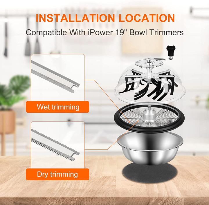 Produktbild IPower 4er-Pack 19Zoll Clean Cut Bowl Leaf Bud Trimmer Ersatz