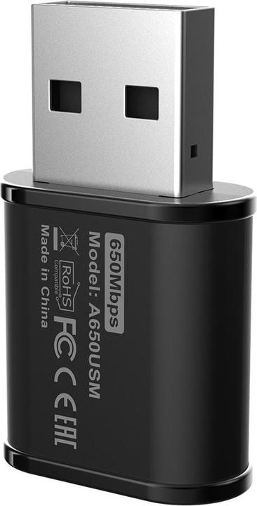 Actual product image Totolink A650USM AC650 WIRELESS DUAL BAND USB ADAPTER, MU-MIMO SUPPORT (USB)