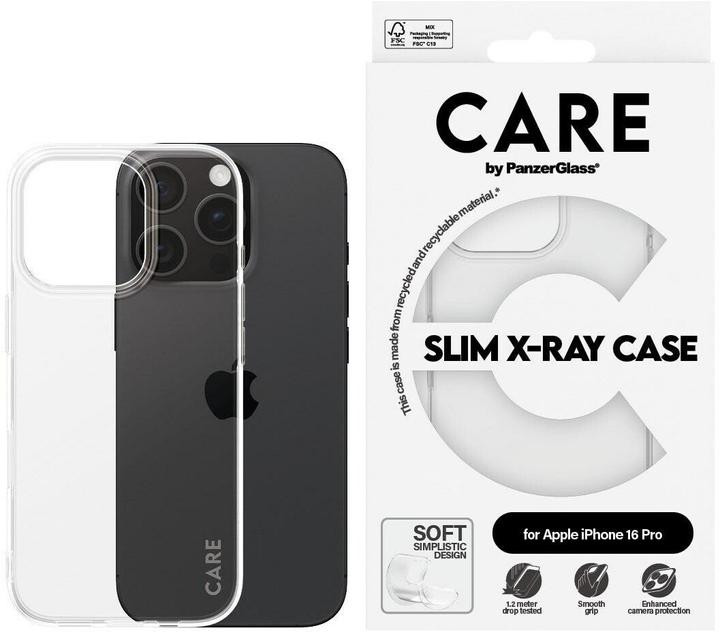 Actual product image PanzerGlass CARE Slim X-Ray Case (Apple iPhone 16 Pro)