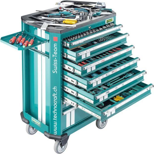 Actual product image technocraft Swiss Team 297-piece workshop trolley (297 x)