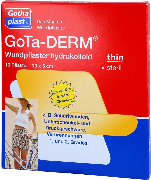 Produktbild Gothaplast Gotha-Derm Hydrokolloides Wundpflaster 10cmx5cm, 10 St PFL (10 x)
