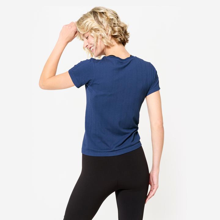 Actual product image Kimjaly T-Shirt Damen atmungsaktiv - nachtblau (XS)