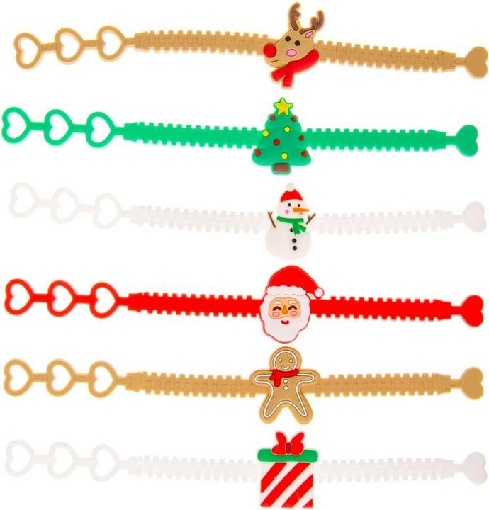 LG-Imports Armbänder Weihnachten, 12er-Set (19 cm, Kunststof)