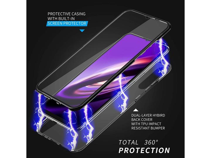 Actual product image G-Case Huawei Y6p Aluminium Magnetic Glass Case Cover (Huawei Y6p)