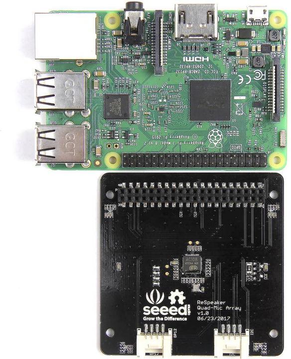 Actual product image Seeed Studio RPI RESP 4MIC - ReSpeaker 4-Mic Array for Raspberry Pi