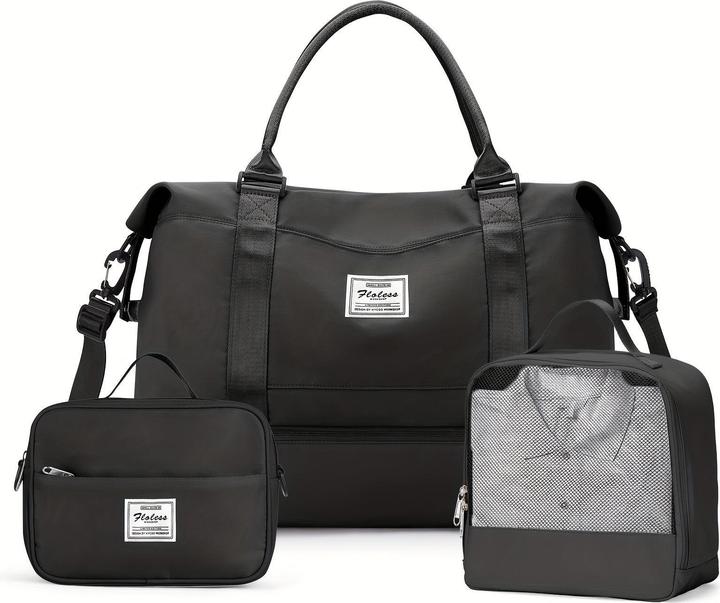 Only-Bags.Store 3pcs Reisen mit einem grossen Carry-on Tasche, eine Sport-Tasche, und eine wasserdichte Gepäck
