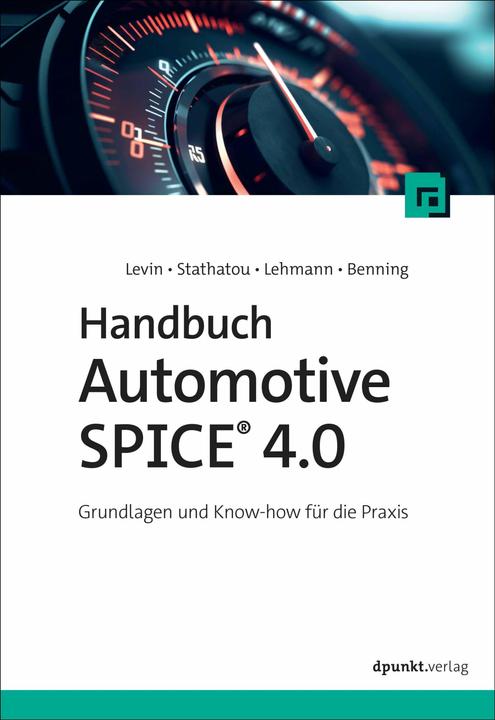 Actual product image Handbuch Automotive SPICE 4.0 (German, Josefin A. Benning, Alexander Levin, Christina Stathatou, 2024)