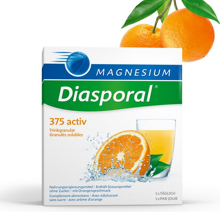 magnesium diasporal 375 activ (20 Stück, Granulat, 150 g)