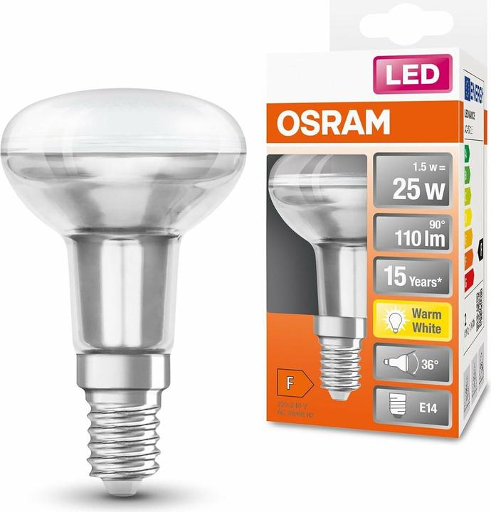 Produktbild Osram Star R50 (E14, 1.50 W, 110 lm, 1 x, F)