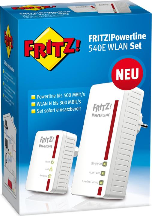 Immagine prodotto AVM FRITZ!Powerline 540E (500 Mbit/s)