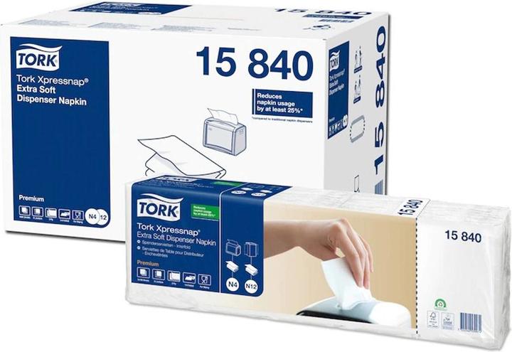 Tork 500 Servietten Xpressnap® Extra Soft hochweiss 2-lagig 16,5 x10,65 cm (8 x)
