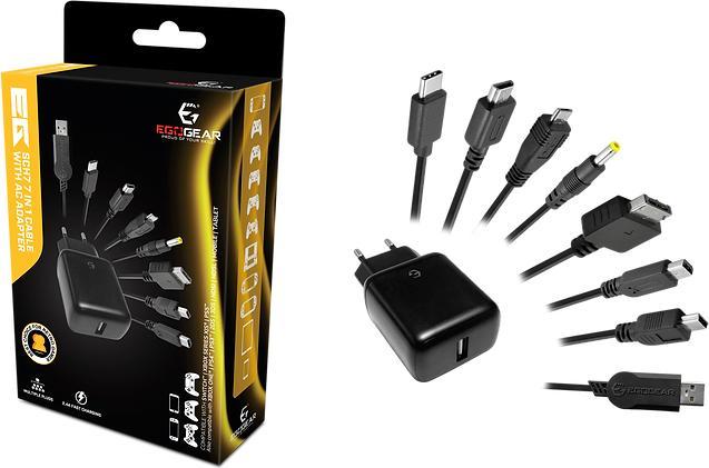 Produktbild Egogear Ladekabel 7in1 Playstation, XBOX, Switch u.a. 1.5m (3DS, PSP, PS3, PS4, NDS, PS Vita, 2DS)