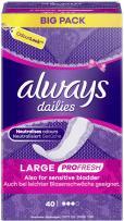Immagine prodotto Always ProFresh (40 x, Fodere per mutande)