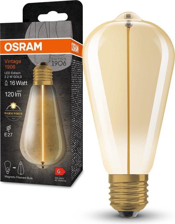 Actual product image Ledvance LED lamp (E27, 2.20 W, 120 lm, 4 x, G)