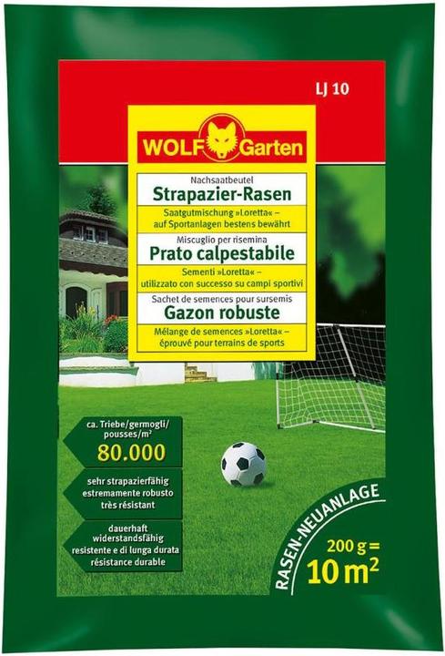 Actual product image Wolf-Garten Hardwearing lawn 10m2 (Lawn reseed)