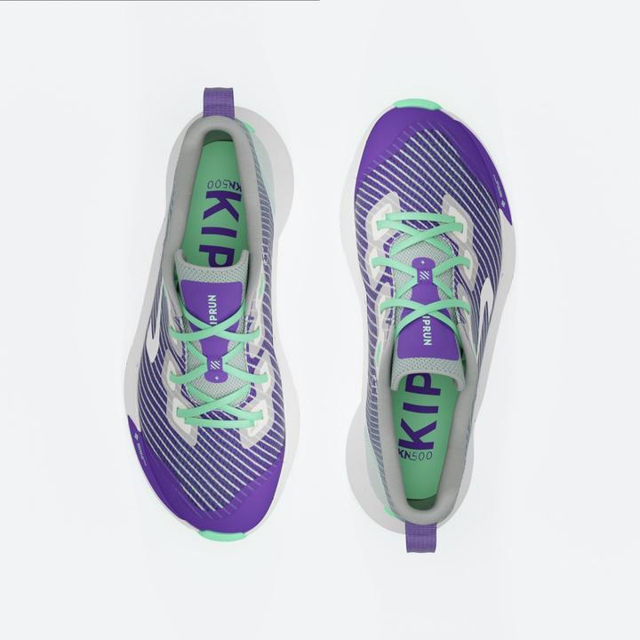 Produktbild Kiprun Laufschuhe Kinder Drop 0 - KN500 grün/schwarz (34)