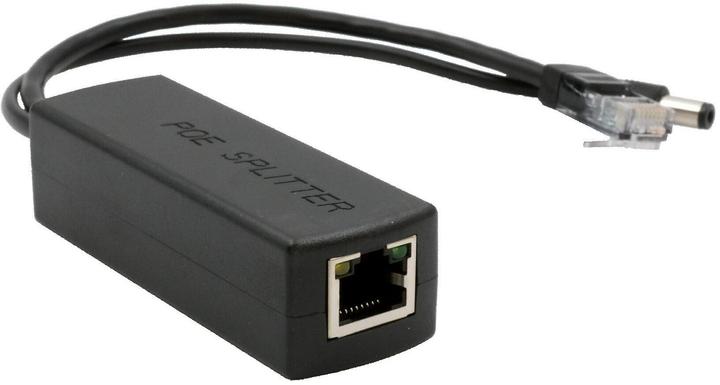 Produktbild Exsys Ethernt PoE+ Splitter 10/100Mbps 802.3at,12VDC/2A/24W (PoE Splitter)