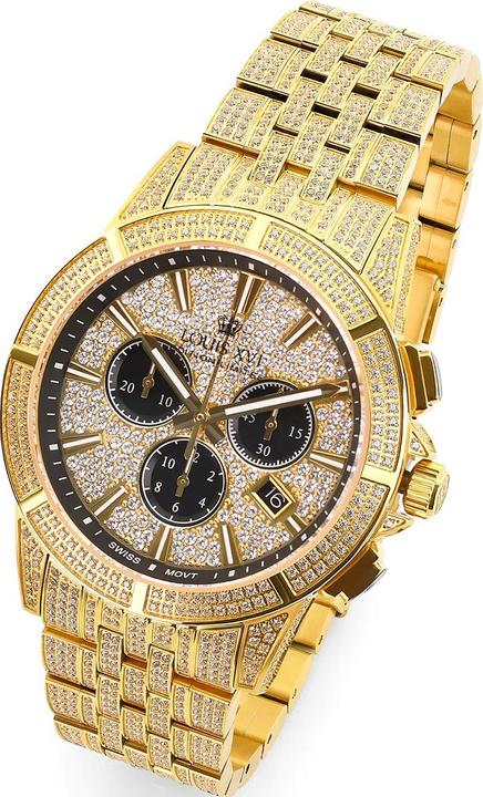 Immagine prodotto Louis XVI LXVI1123 Majeste Iced Out Cronografo 43mm 5ATM (Cronografo, 43 mm)