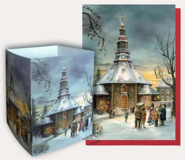 Produktbild Olewinski & Tochter 2784 - Tischlaterne "Seiffener Kirche" (11 x 15.5 cm, 1 x)