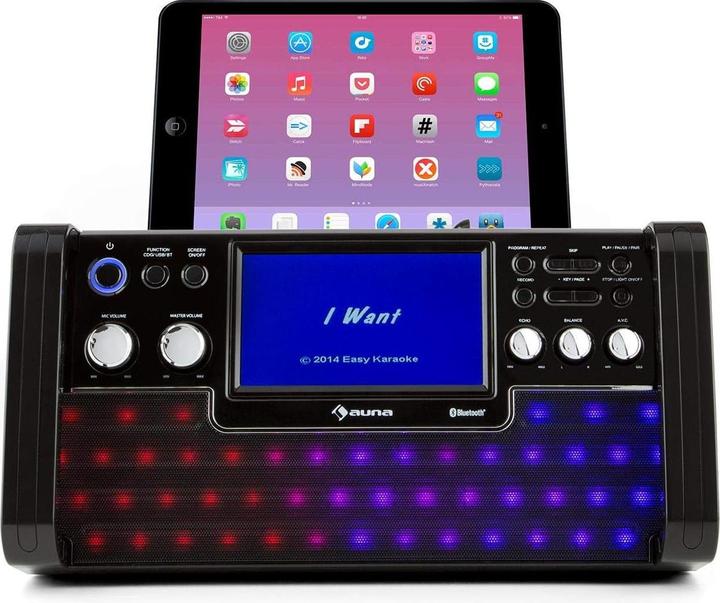 Produktbild Auna Karaoke Anlage Schwarz