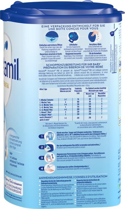 Produktbild Aptamil Pronutra Pre (800 g, ab Geburt)