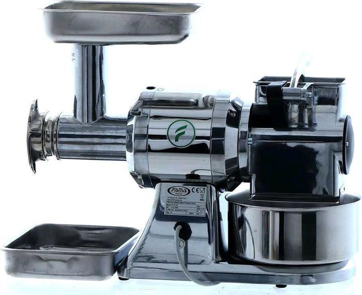 Produktbild Fama TG12 mit integrierter Hartkäsereibe GusseisenSchneideeinheit einphasig 1,0 PS230V