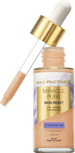 Produktbild Max Factor Miracle Pure Skin Reset 2in1 Serum Foundation - Makeup 30 ml 30-40 Fair To Light (30-40)