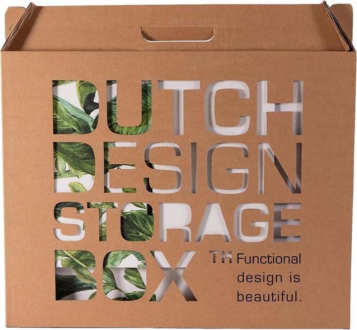 Produktbild Dutchdesign Dutch Design Storage Box Green Leaves (39.5 x 32 x 21 cm)