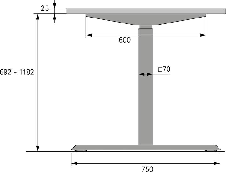 Actual product image Hettich Steelforce Pro 370 SLS 692-1182 mm sw