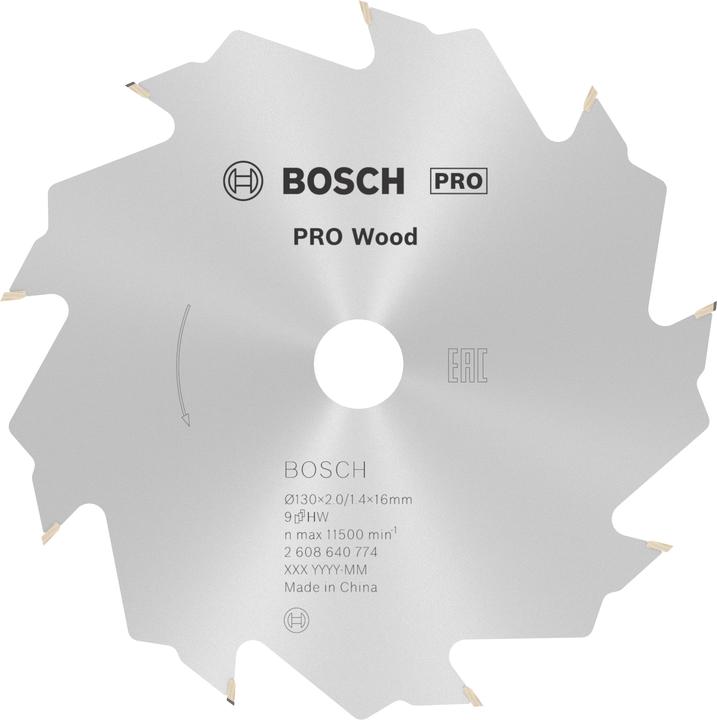 Produktbild Bosch Professional Zubehör PRO Wood Kreissägeblatt, 130 x 2 x 16 mm