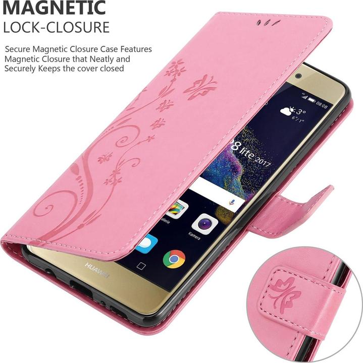 Immagine prodotto Cadorabo Copertina del libro di fiori (Huawei P8 Lite (2017))