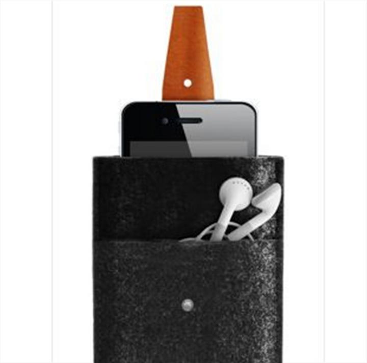 Actual product image Mujjo Wallet for iPhone 3G/3GS/4/4S Dark Grey/Brown (Apple iPhone 4, Apple iPhone 3GS, Apple iPhone 4s, Apple iPhone 3G)