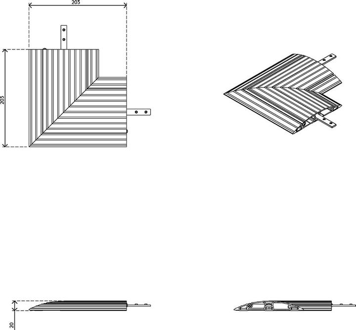 Immagine prodotto Dataflex Protezione del cavo (Tubo cavi, 21.50 cm)