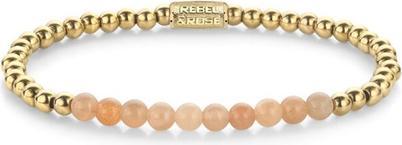 Rebel Rose - Gold-plated bracelet Sunstone meets Yellow Gold RR-40139-G - Length: 16.5 cm (16.50 cm)