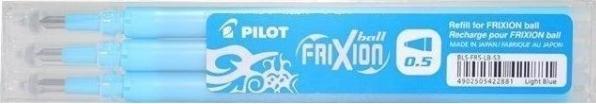 Actual product image Pilot Frixion Ball refill 0,3mm (Gel mine, Light blue, 0.30 mm)