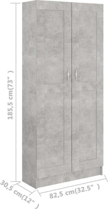 Produktbild VidaXL Bücherregal (82.5 x 30.5 x 185.5 cm)
