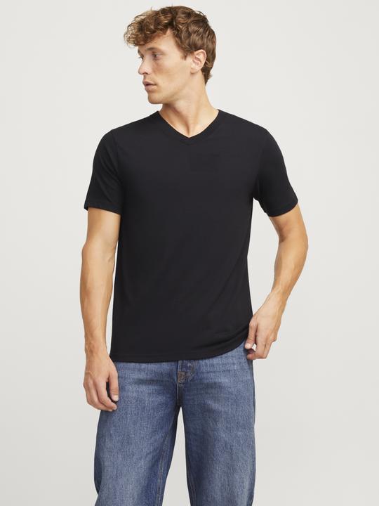 Immagine prodotto Jack & Jones Maglietta con scollo a V monocolore in confezione da 3 pezzi (L)