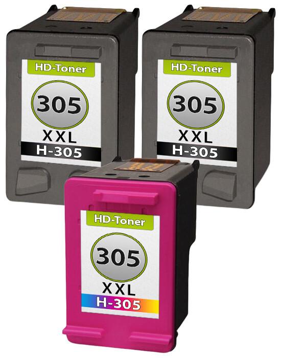 Immagine prodotto Druckfuxx 3x Tinte Patronen für HP 305 XL DeskJet Plus 4110 4120 4122 4130 4134