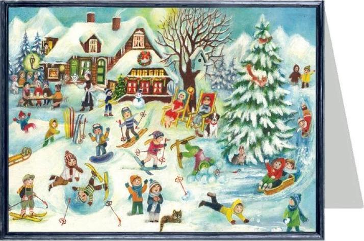 Actual product image 99131 - Christmas Card - Ski Hut