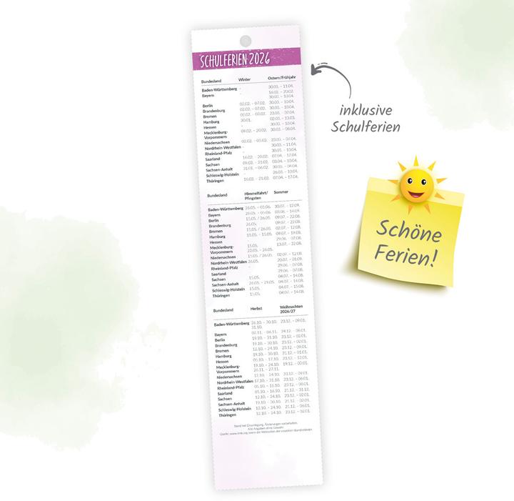 Produktbild Streifenkalender Mini Gartenzau (Harter Einband, Deutsch)