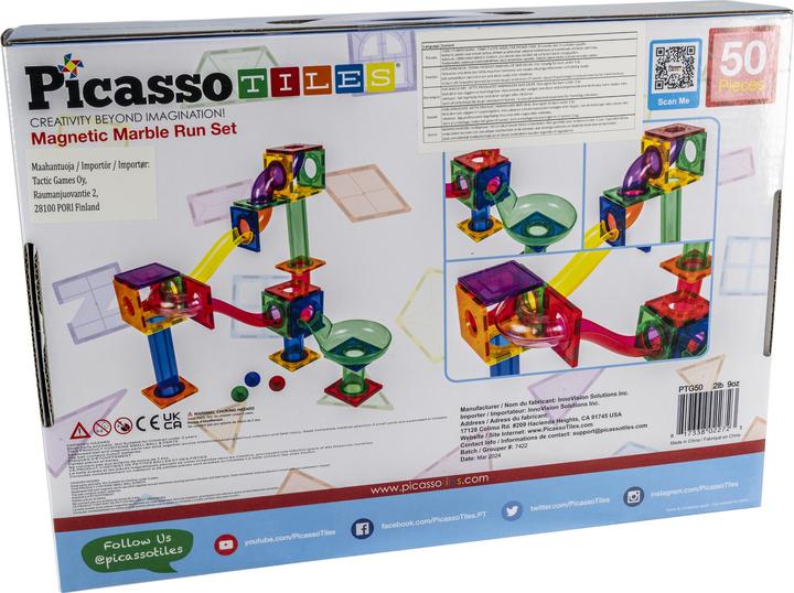 Produktbild PicassoTiles Picasso Tiles - Marble run set (50 pcs) (PTG50)